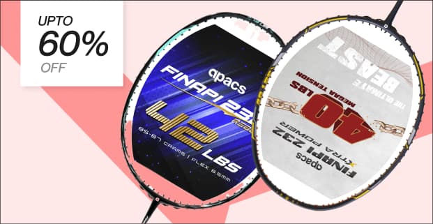 Apacs Badminton Rackets (Upto 60%)