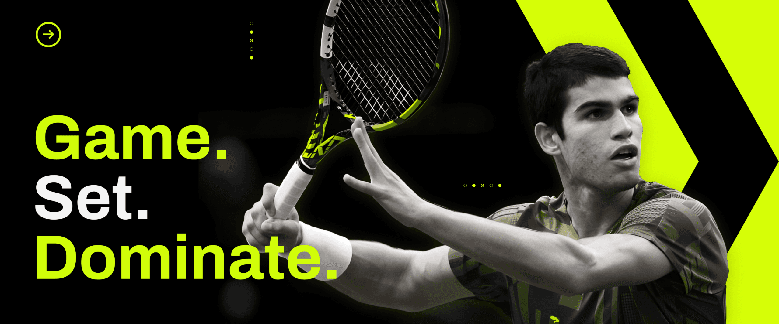 Tennis category banner