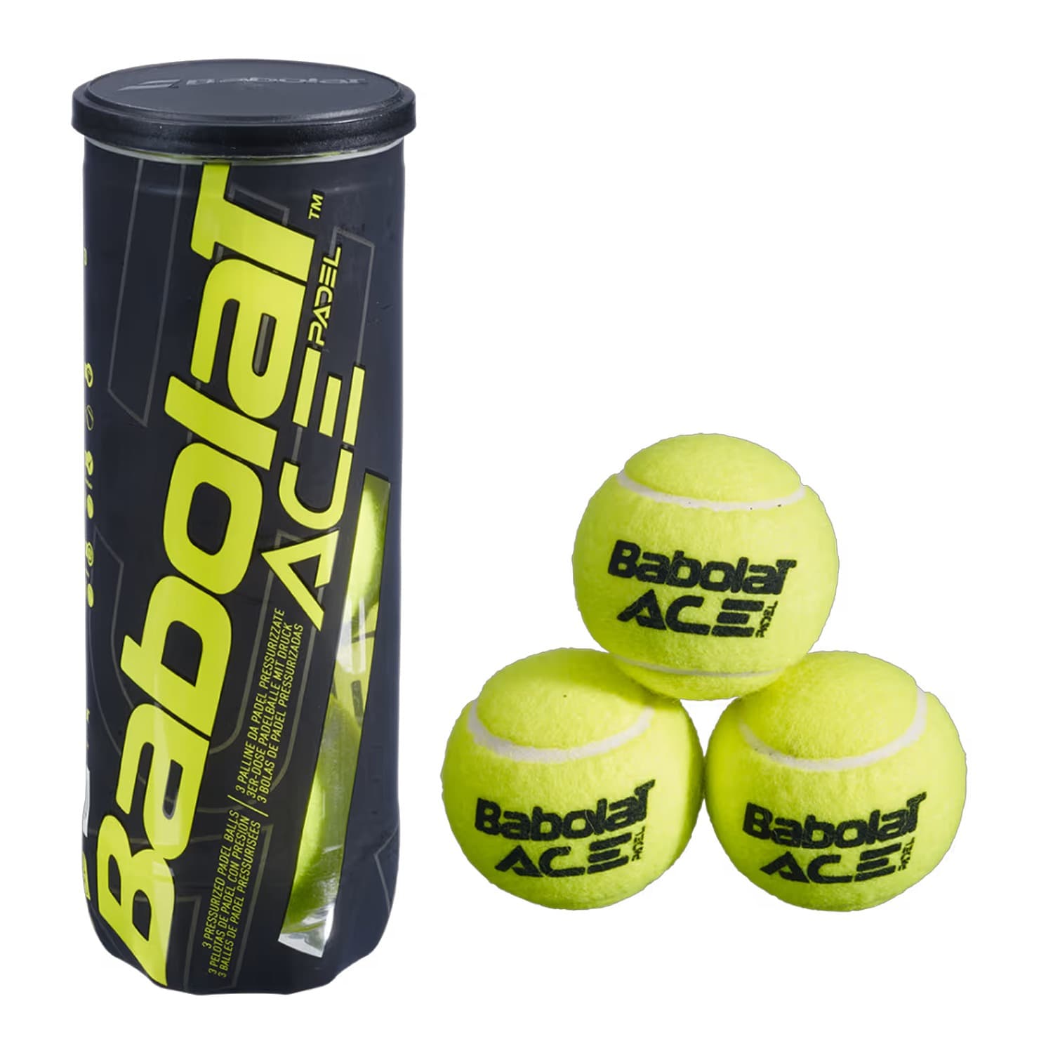 Babolat Ace X3 Padel Balls (3 Balls) - 1 Can