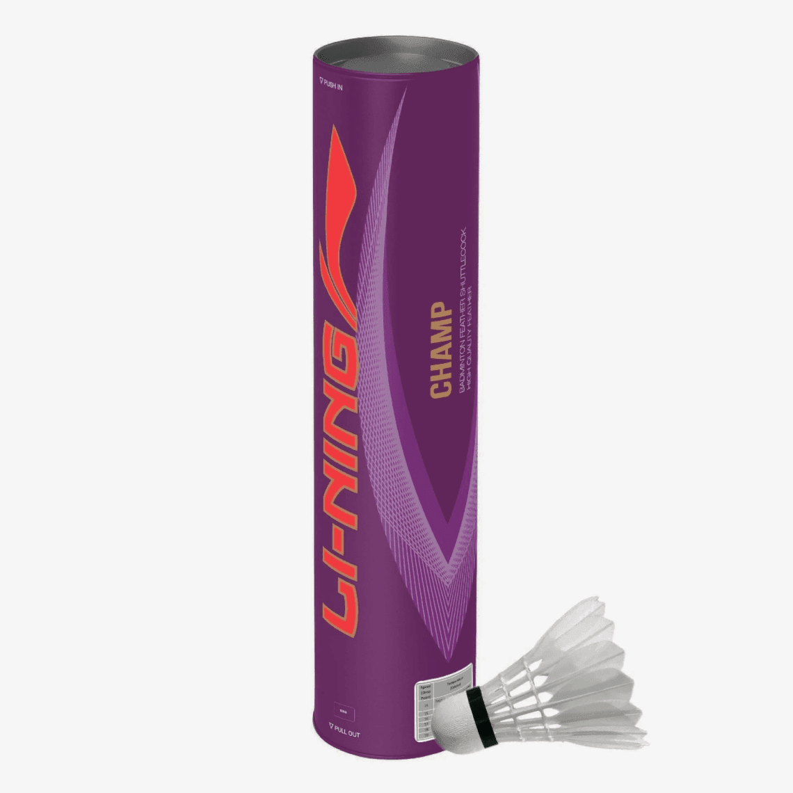 Li-Ning Champ Badminton Feather Shuttlecock (Speed 76)