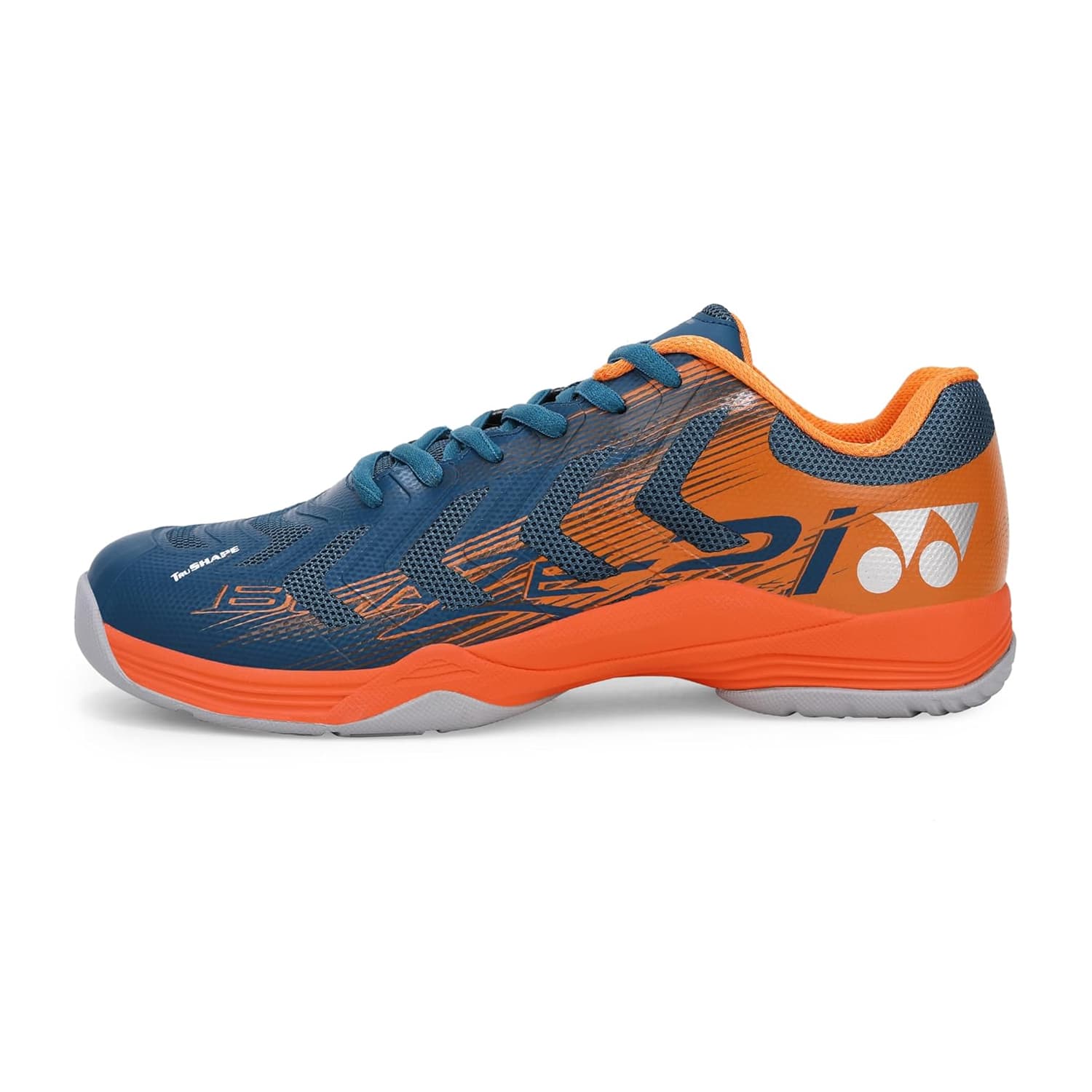 Yonex Blaze 2i Badminton Shoes (Midnight Turquoise/Oxy Fire)