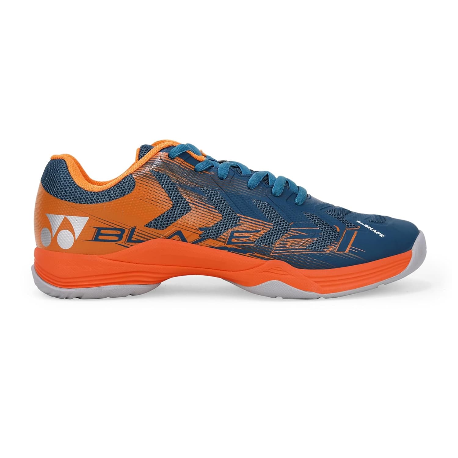 Yonex Blaze 2i Badminton Shoes (Midnight Turquoise/Oxy Fire)
