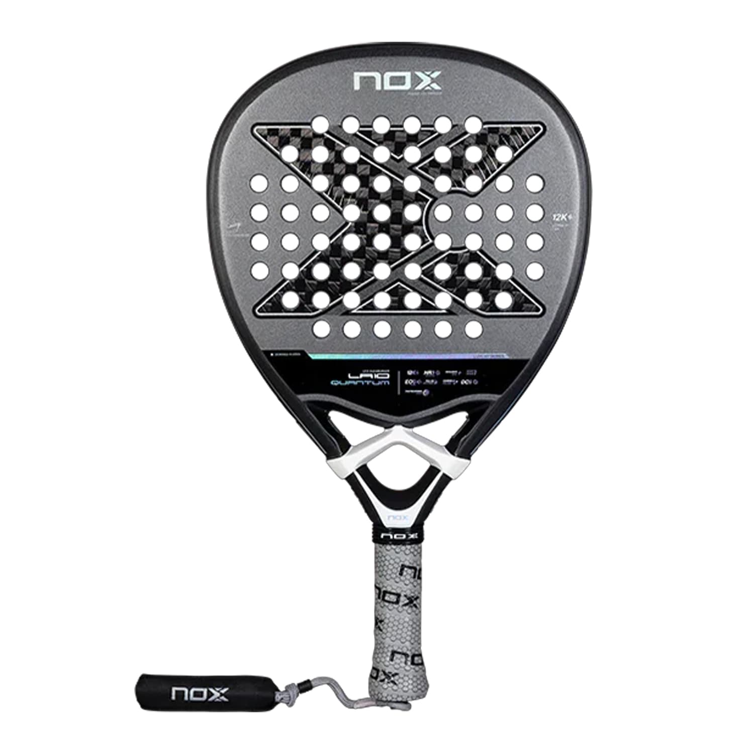 NOX LA10 Quantum 12K by Leo Augsburger Padel Racquet