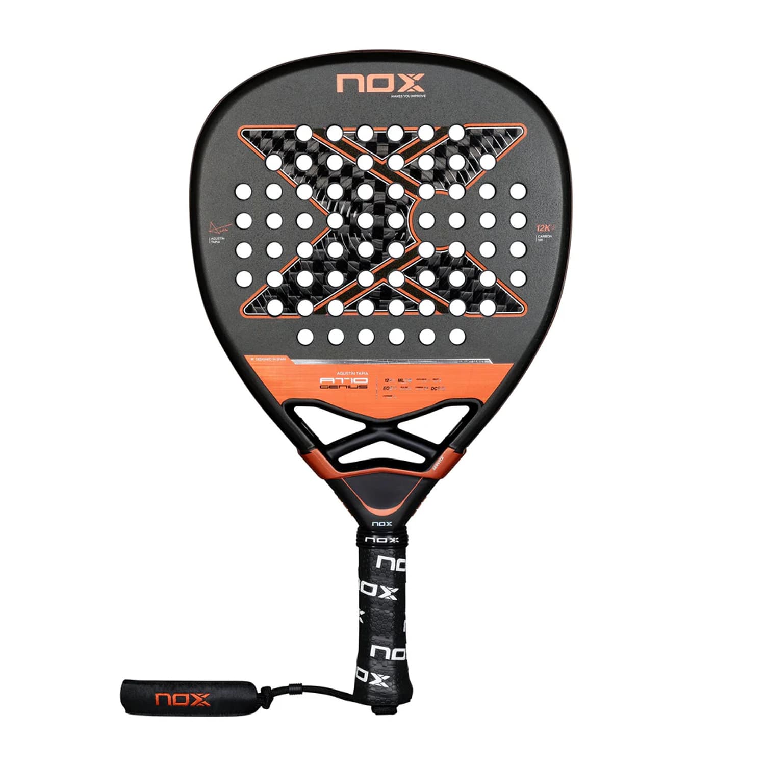 Nox AT10 Luxury Genius Attack 12K 2025 by Agustin Tapia Padel Racquet