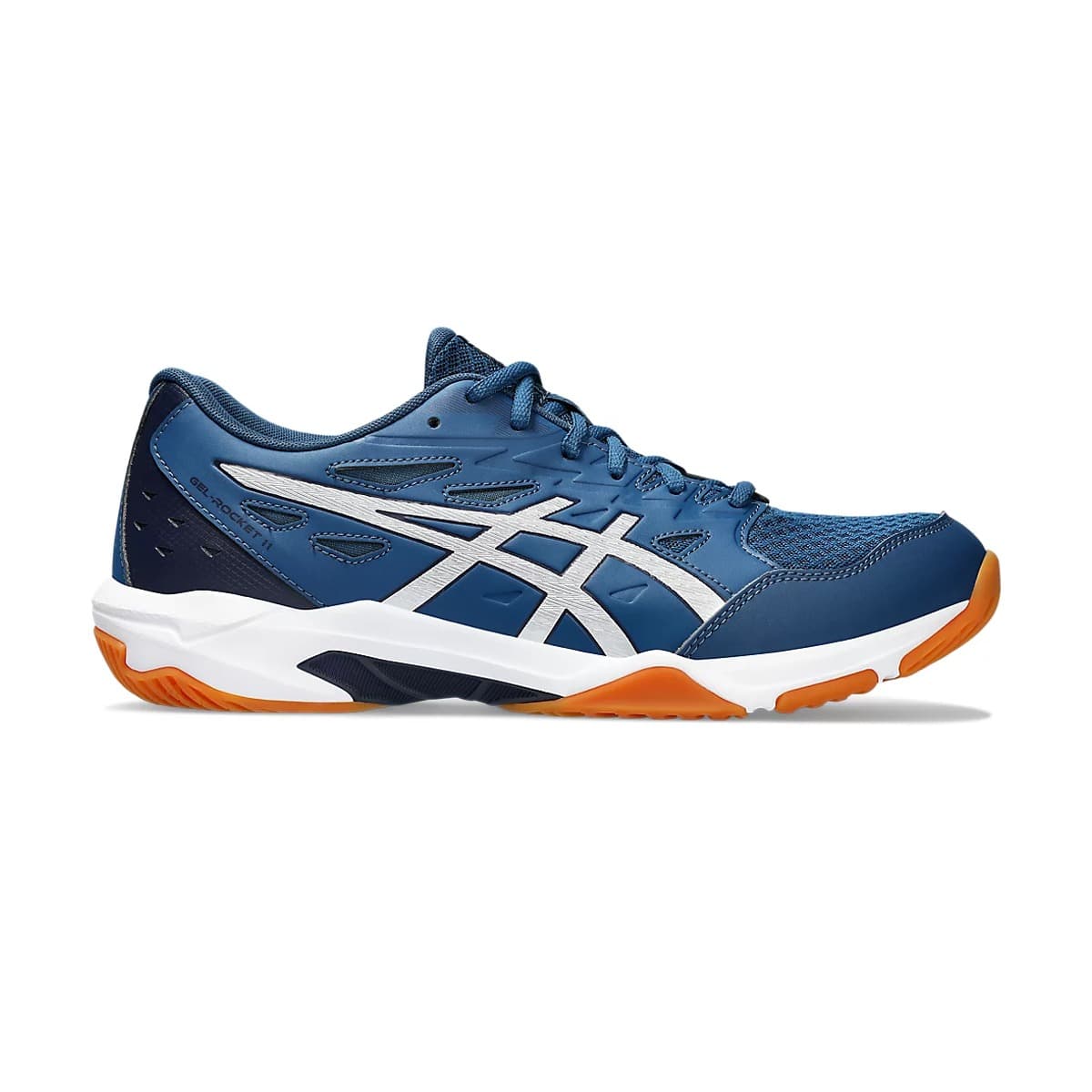 Asics Gel Rocket 11 Badminton Shoes (Mako Blue/Pure Silver)