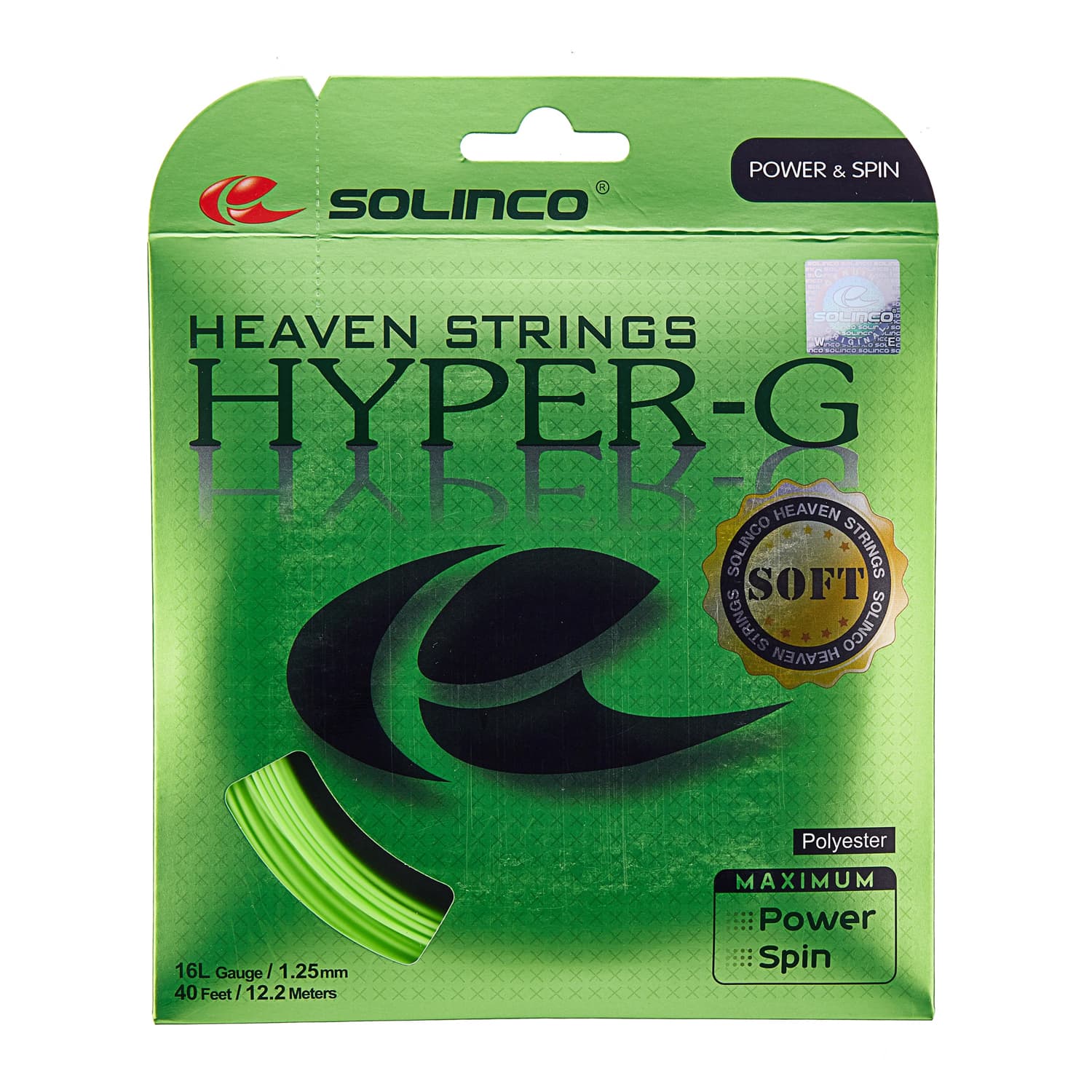 Solinco Hyper G Soft Tennis String - 17 Gauge (12m, 1.20mm)