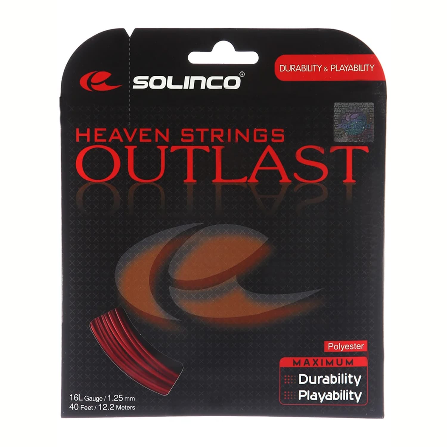 Solinco Outlast String Tennis String - 16L Gauge (12m, 1.25mm)