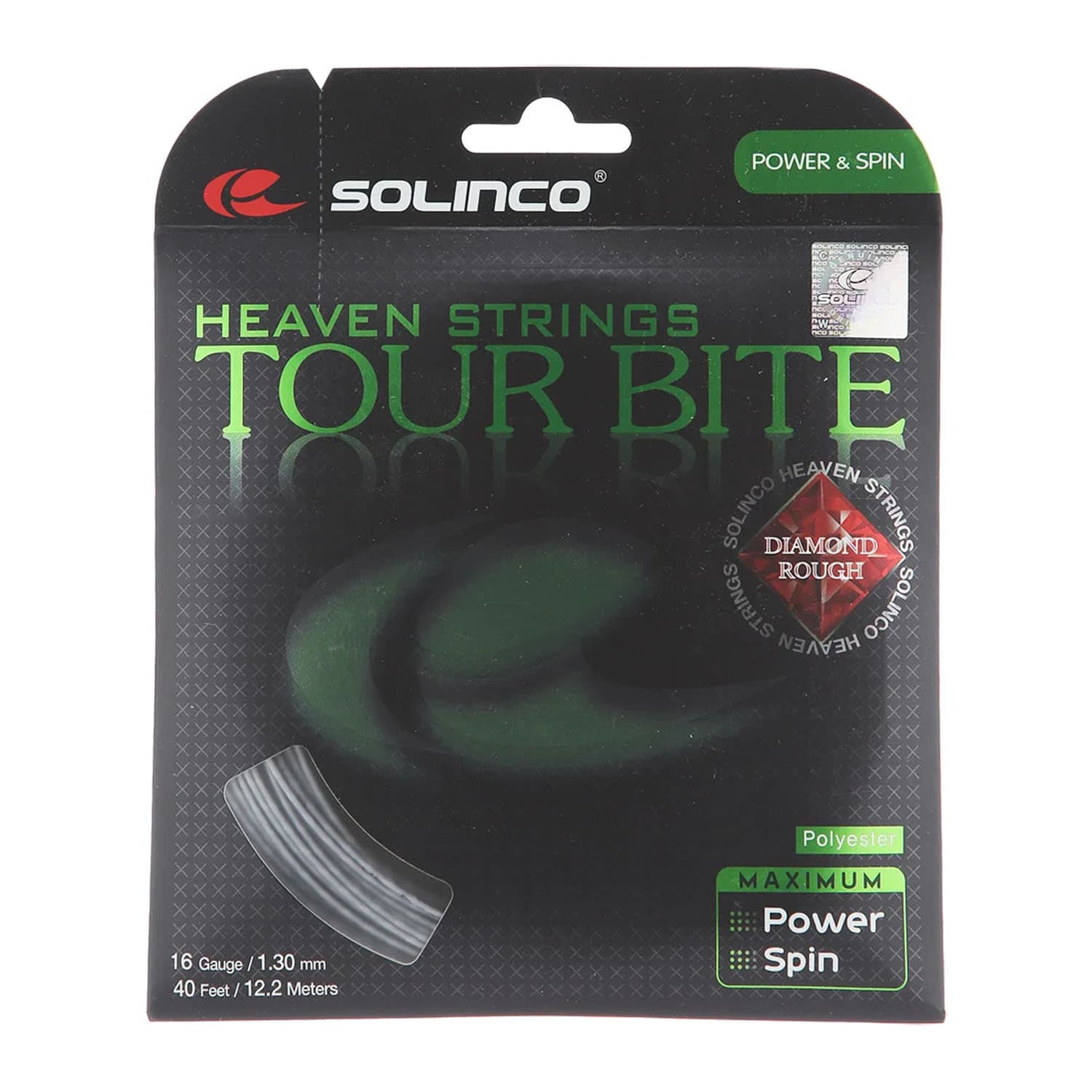 Solinco Tour Bite Diamond Rough Tennis String - 16 Gauge (1.30mm)