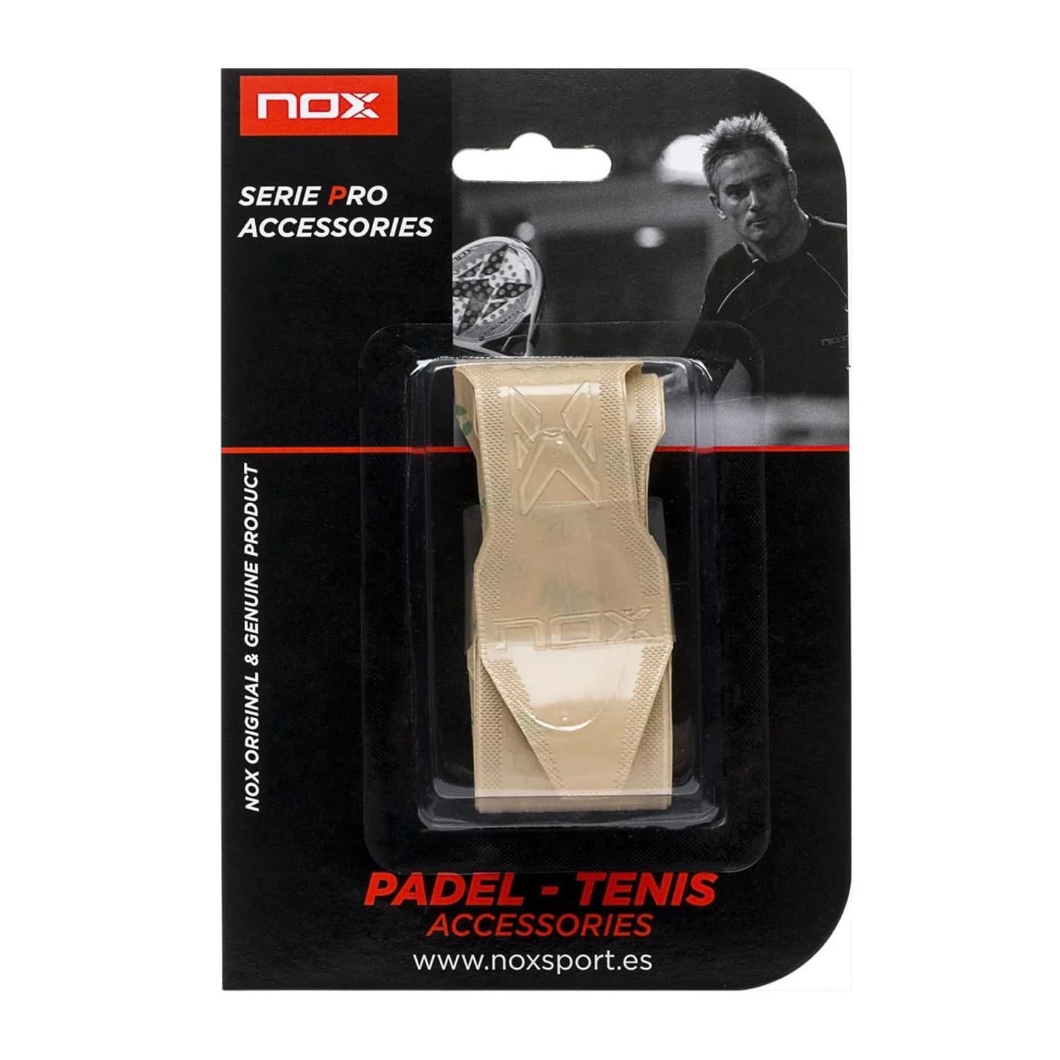 NOX Transparent Frame Padel Protector with Embossing